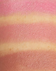 Close-up Makeup swatch of the three pink shades of blush stick from pearl beauty cosmetics