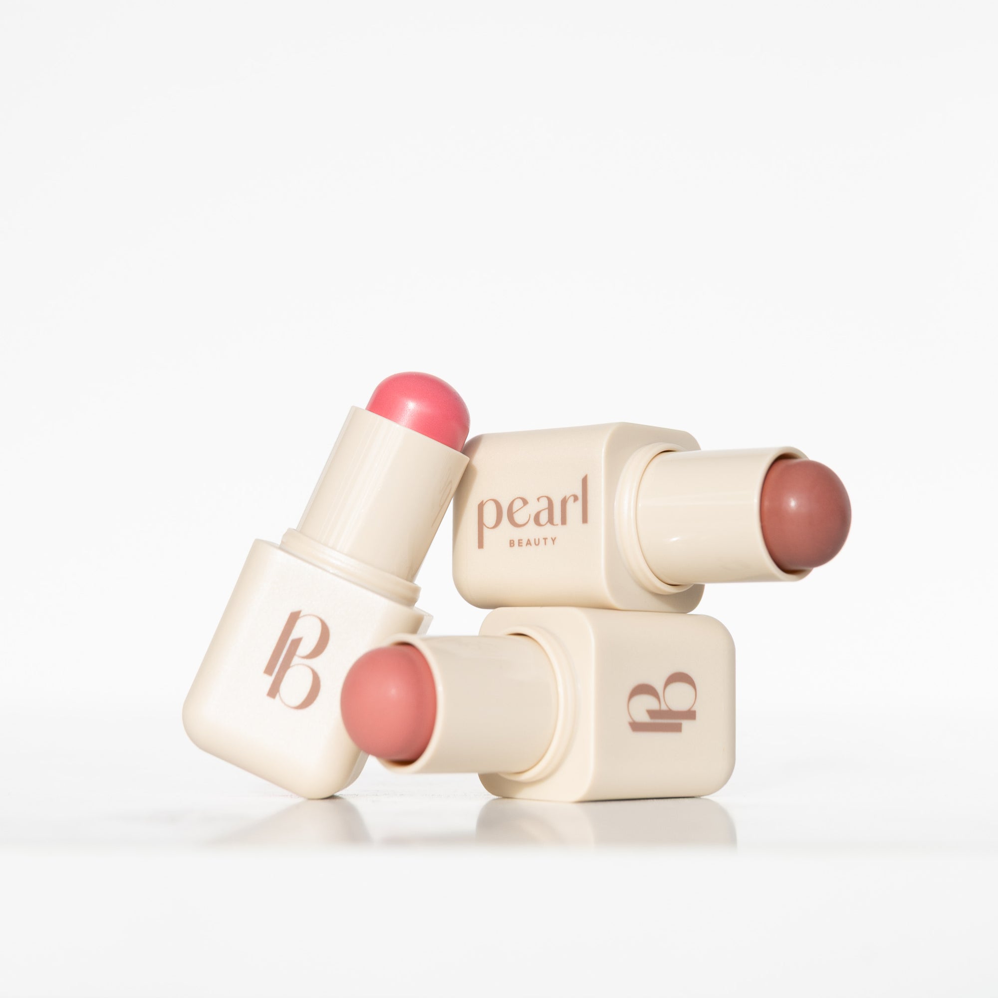 Pearl Beauty Put Together Something Borrowed Girl Next Door Trio lip &amp; face stick cream blush wearable everyday makeup