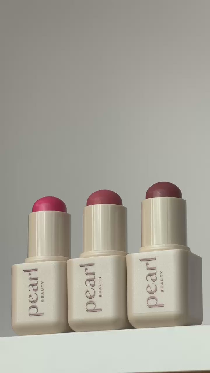 Video of Pearl Beauty Put Together Something Borrowed Girl Next Door Trio lip & face stick cream blush wearable everyday makeup