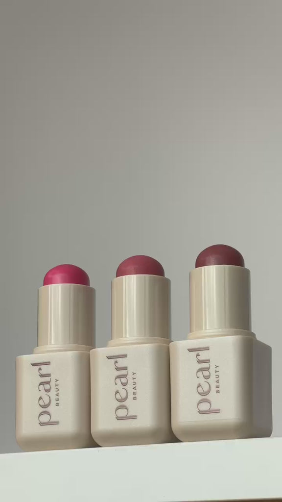 Video of Pearl Beauty Put Together Something Borrowed Girl Next Door Trio lip & face stick cream blush wearable everyday makeup